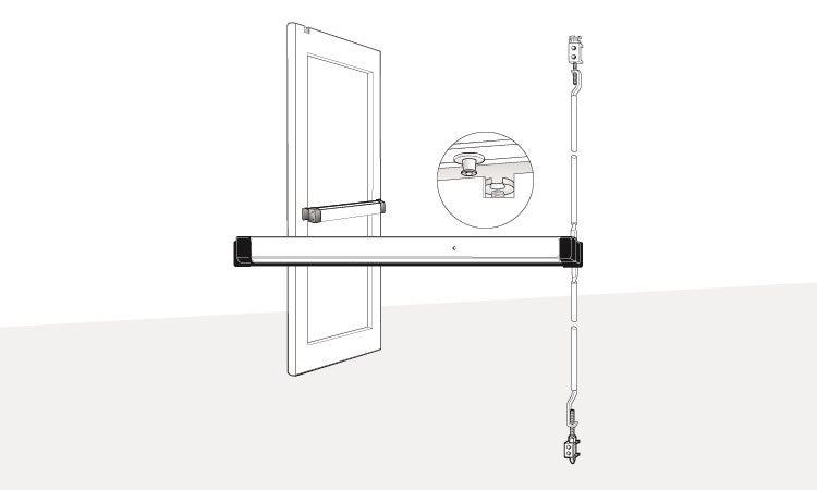 8600 Series Concealed Vertical Exit Devices | Adams Rite